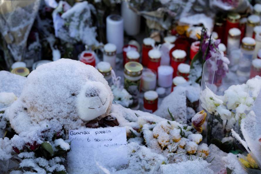 Aftermath of New Year's Eve party fire and explosion at "Le Constellation" bar in Crans-Montana