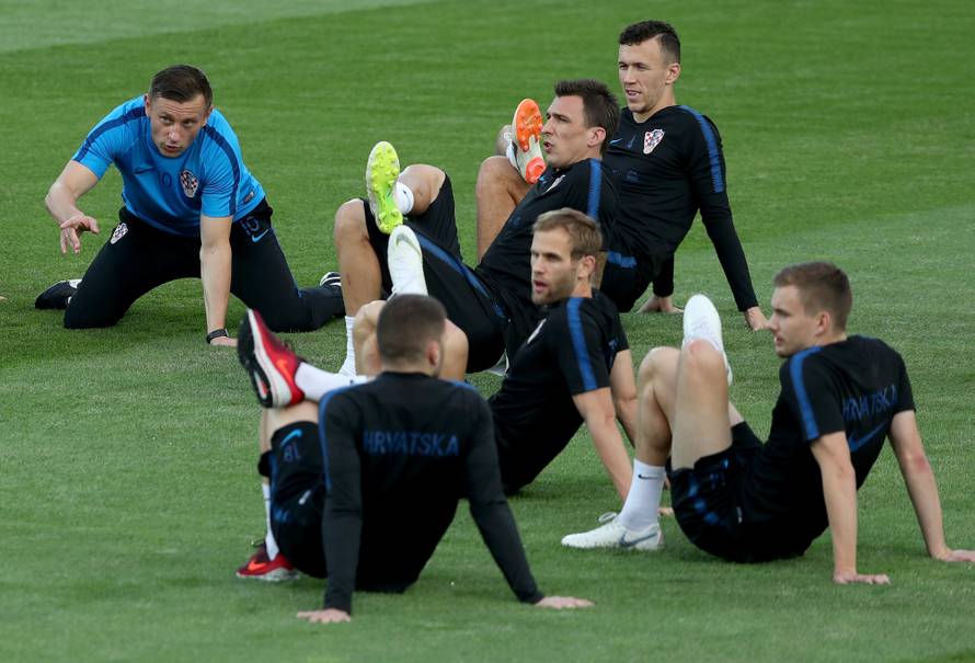 Moskva: Trening hrvatske nogometne reprezentacije