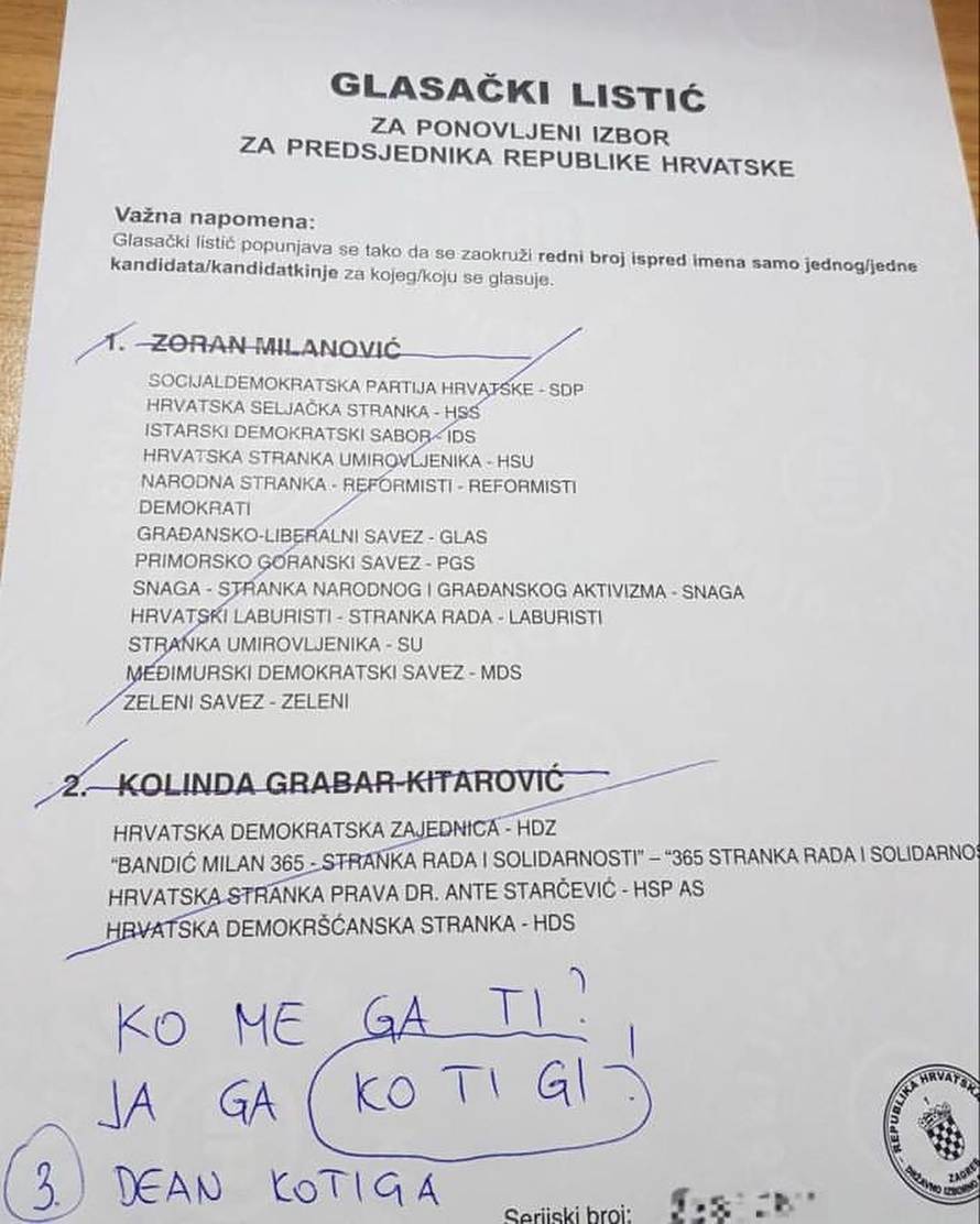 Kotiga opet na listićima: 'On bi bijo baš ono dobar precjednik'