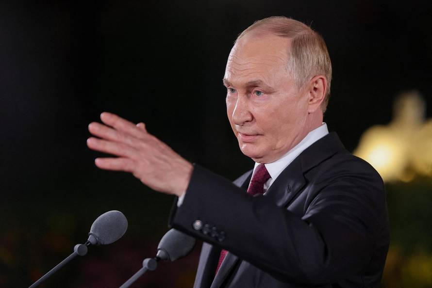 Russian President Putin holds press conference at end of China visit