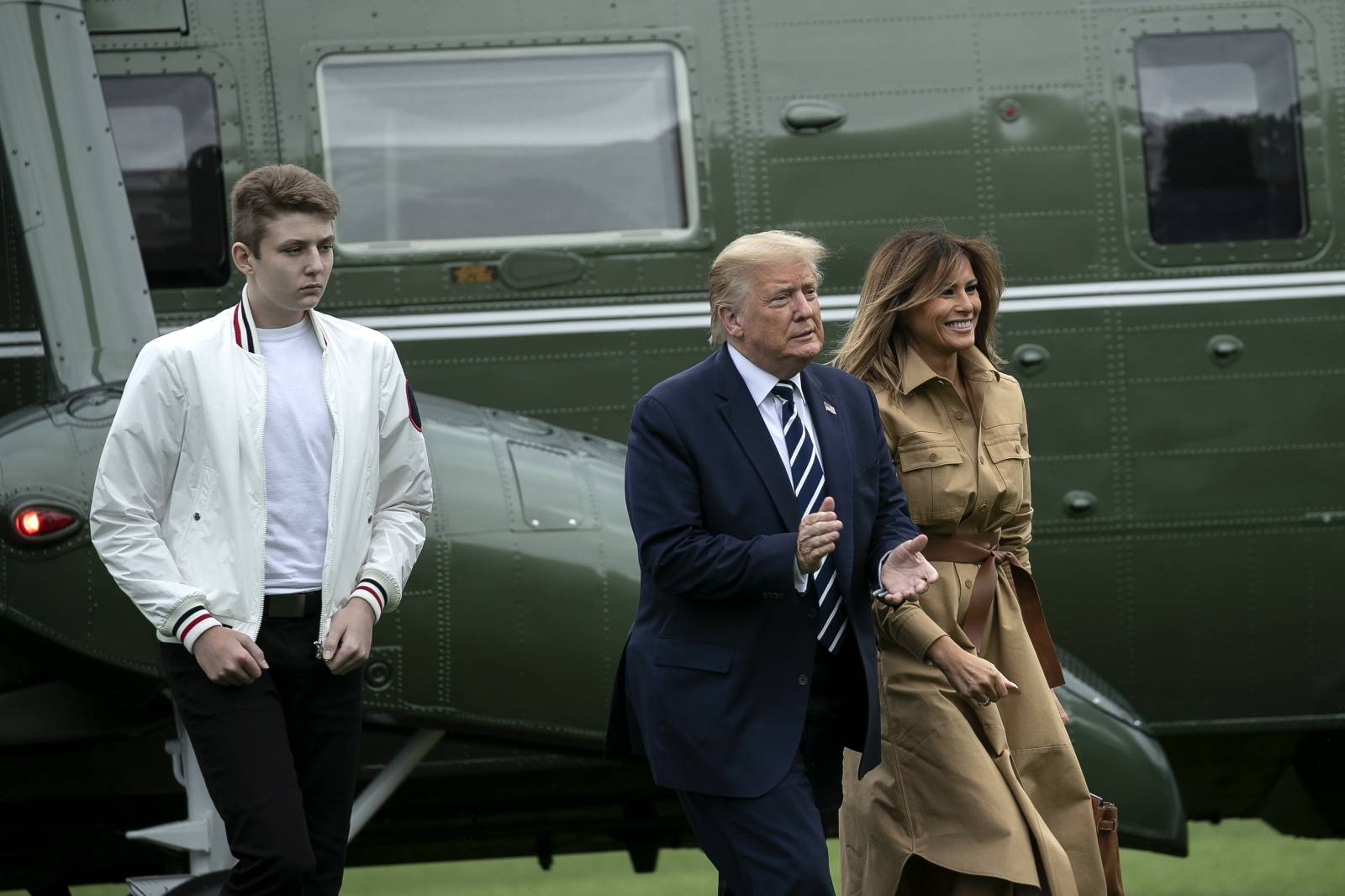 Trumps Return from Bedminster, NJ