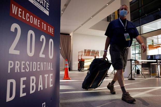 Preparations for the first presidential debate in Cleveland