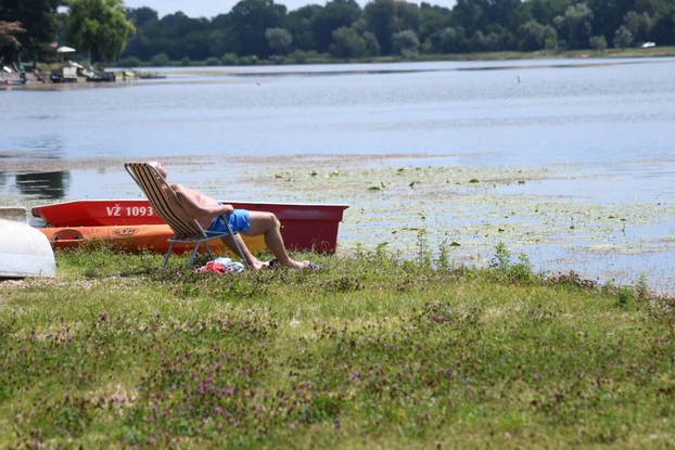 Ljetni dan na Šoderici, popularnom Podravskom moru