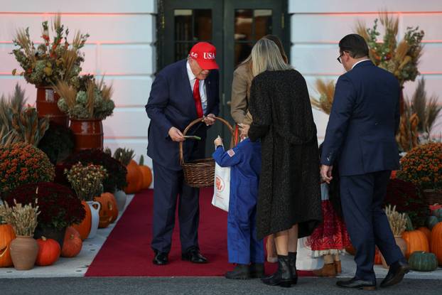 U.S. President Trump and first lady host Halloween event at White House in Washington