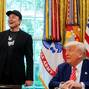 U.S. President Donald Trump and Elon Musk attend a press conference at the White House