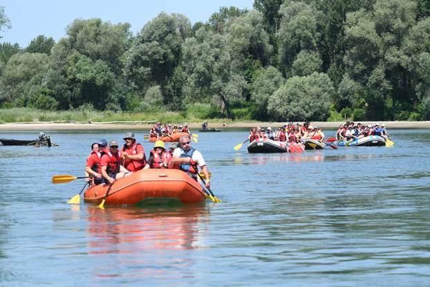 Rafting Hrvatskom Amazonom - Drava 2025. od legradskog ušća Mure u Dravu do Ješkova