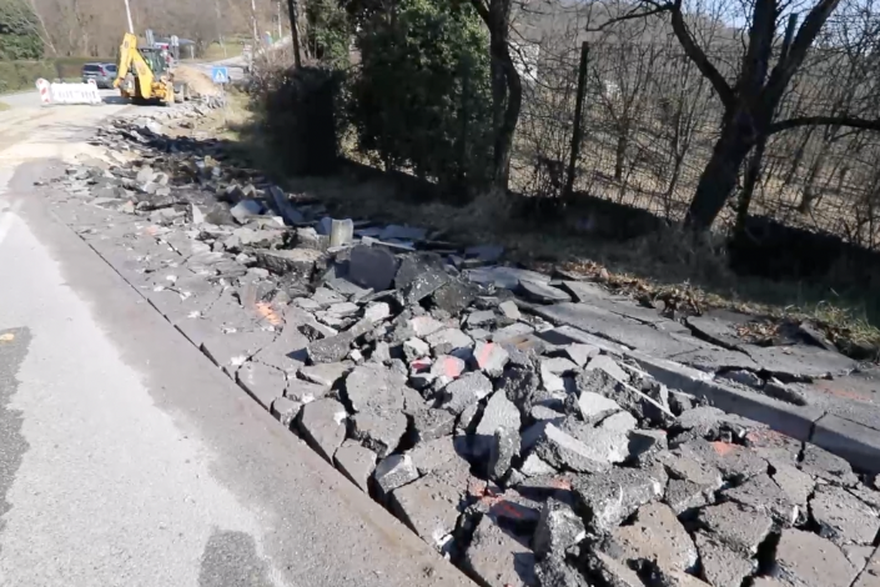 Zagreb: U blizini Ureda predsjednika Milanovića aktiviralo se novo klizište