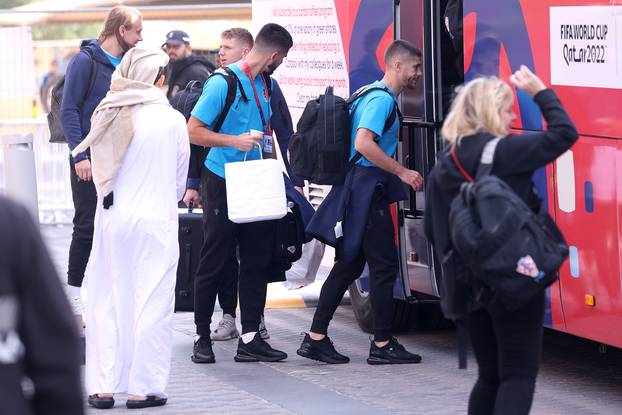 KATAR 2022 Hrvatska nogometna reprezentacija otputovala je iz hotela Hilton Doha prema zračnoj luci