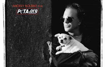 Mickey Rourke i za PETA-u nosi sunčane naočale
