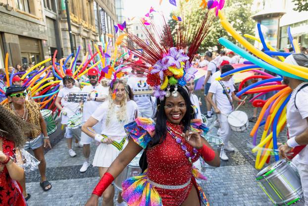 Prague Pride Parade in support of LGBTQ+ rights