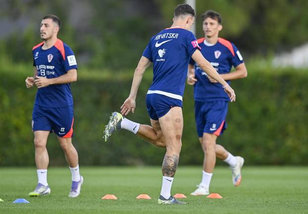 Zagreb: Trening nogometaša hrvatske nogometne reprezetacije