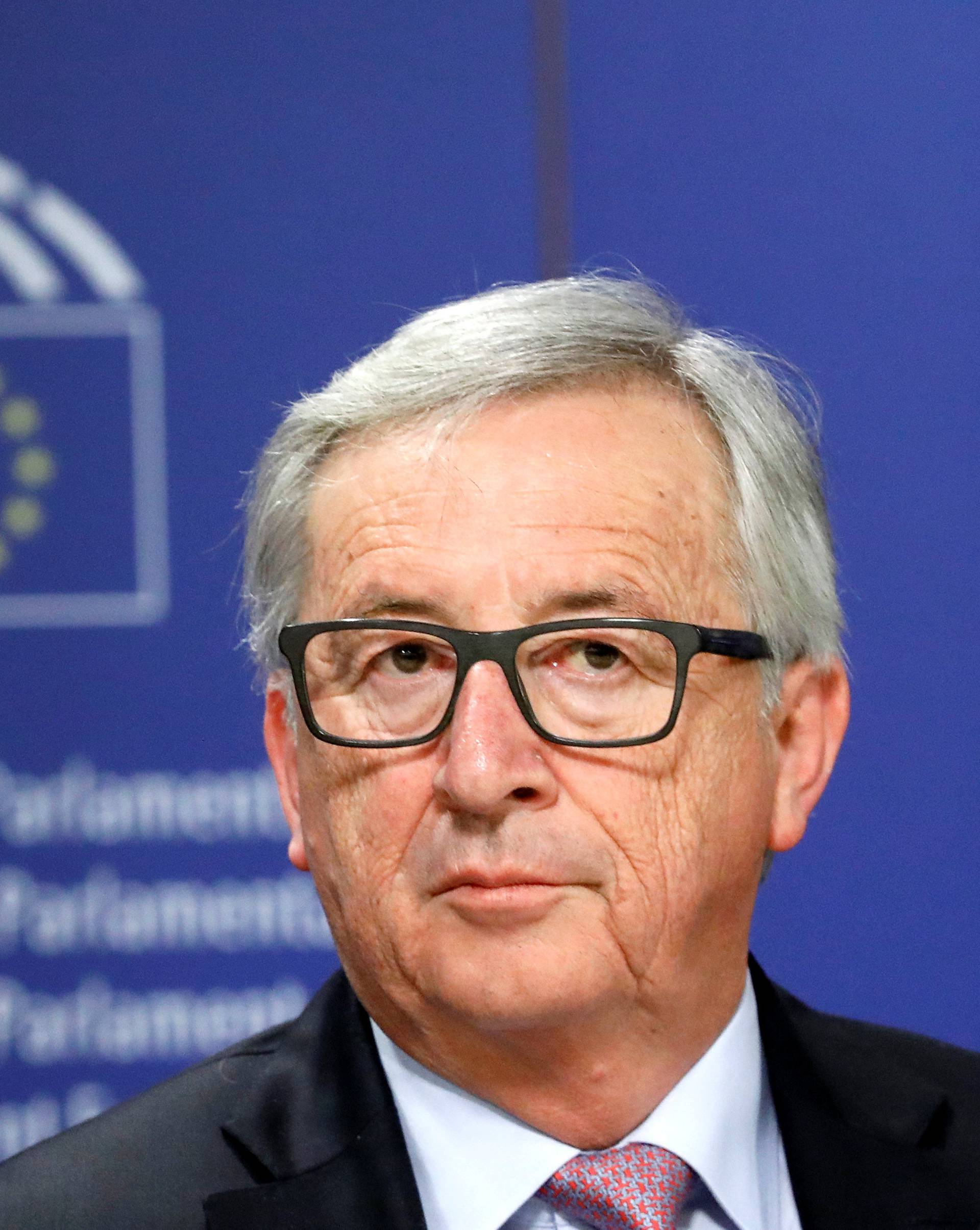 European Commission President Jean-Claude Juncker  attends a news conference after the presentation a White Paper on the Future of Europe in Brussels