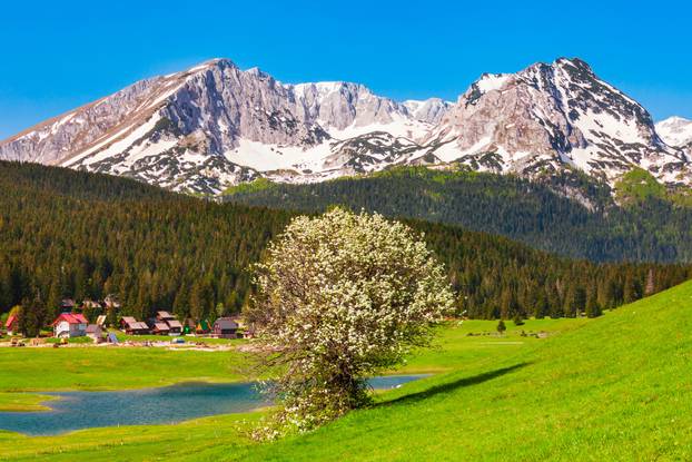 Zabljak town and Durmitor massif, Montenegro