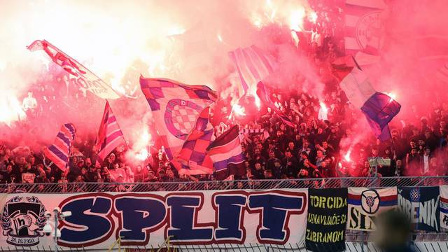 Split: Utakmica HNK Hajduk - NK Varaždin u četvrtfinalu Supersport Hrvatskog nogometnog kupa