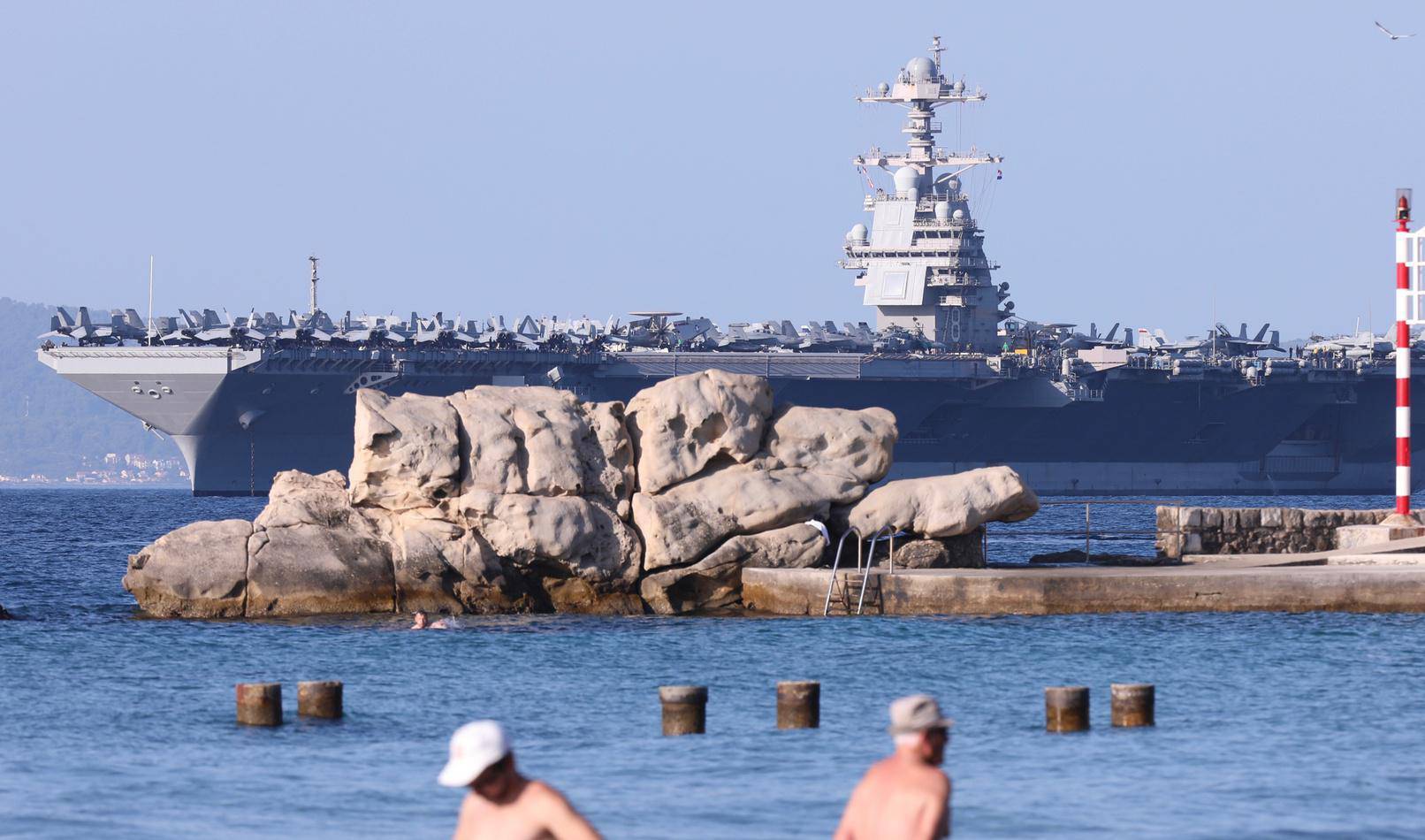 Američki nosač aviona USS Gerald R. Ford stigao je u Split