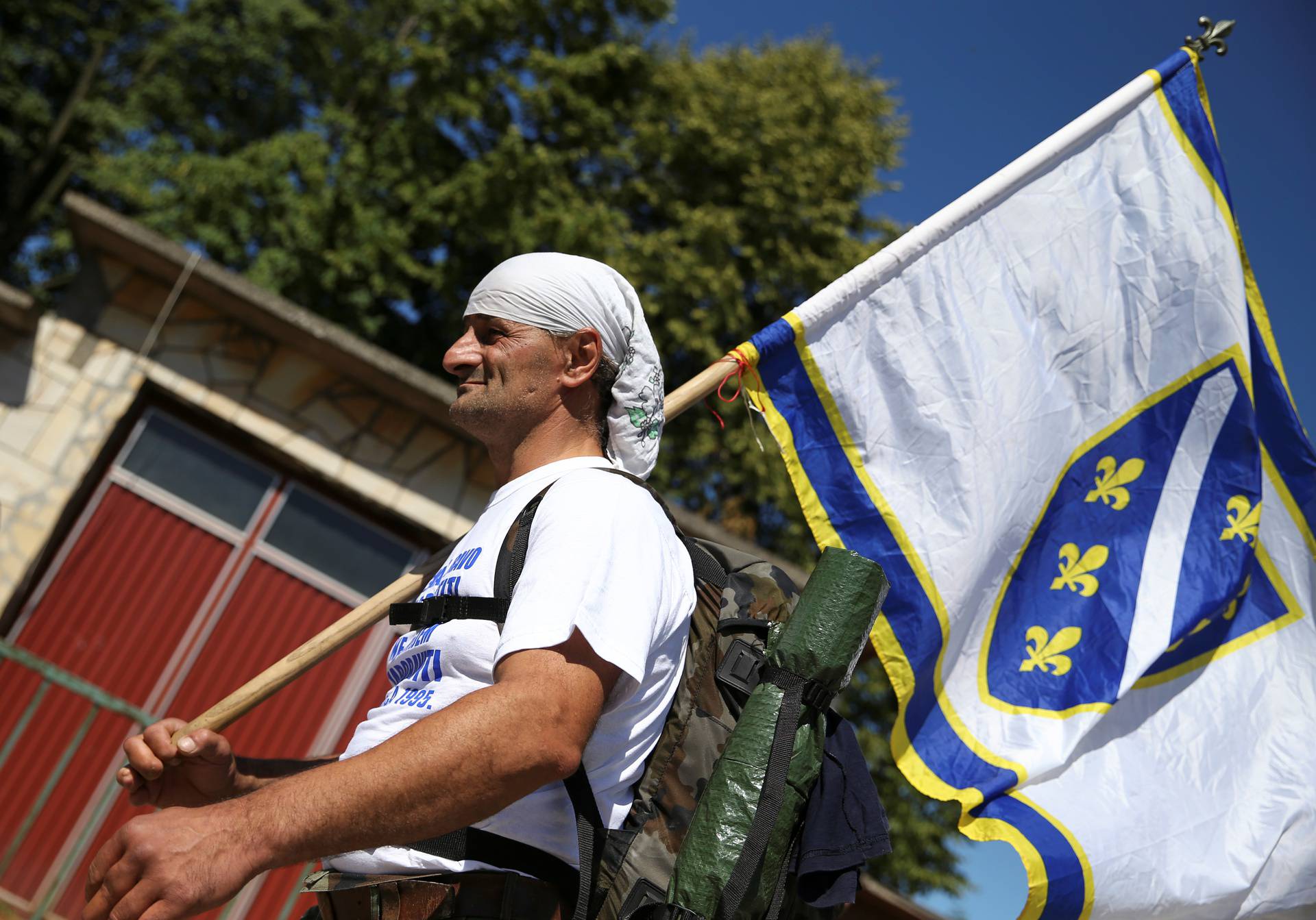 March commemorating the 25th anniversary of the Srebrenica massacre