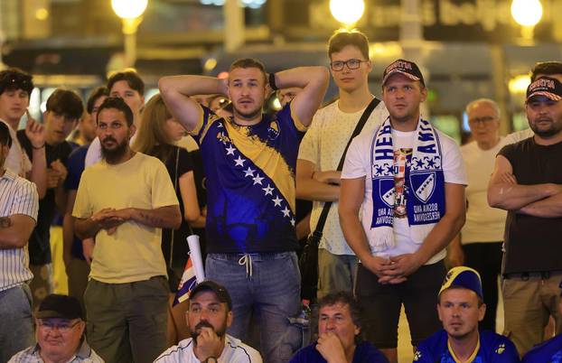 Zagreb: Praćenje utakmice između BiH i Švicarske