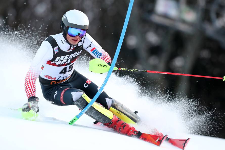 Zagreb: Hrvatski skijaÅ¡i u drugoj voÅ¾nji muÅ¡kog slaloma Snow Queen Trophy 2019.