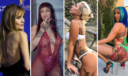 FOTO Ove slavne dame svoja su tijela ukrasile tetova&zcaron;ama: Neke su vidljive, druge skrivene