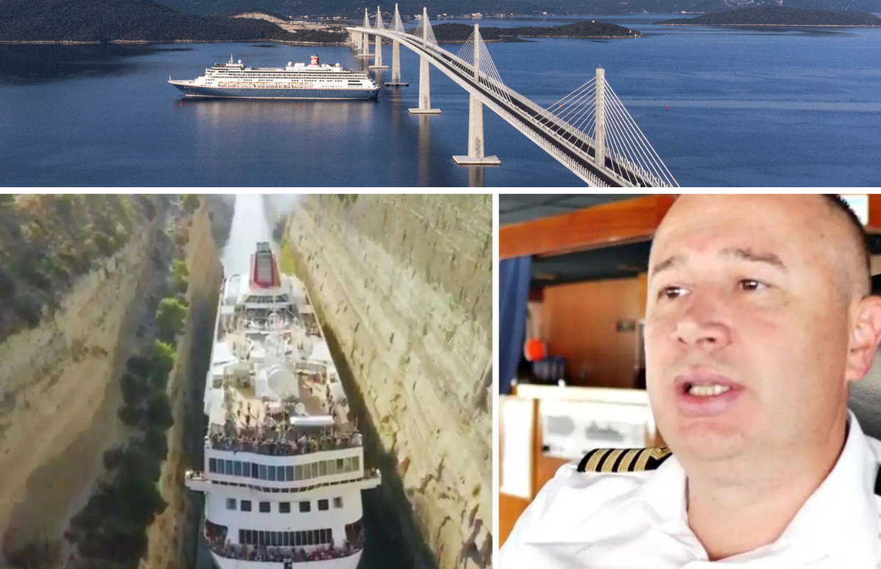 Tko je kapetan koji je prvi prošao ispod Pelješkog mosta: Srušio je rekord u uskom kanalu