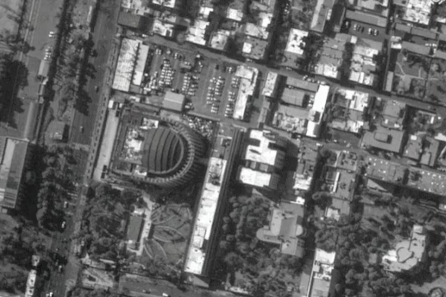 GIF Lokacije u Teheranu prije i poslije napada