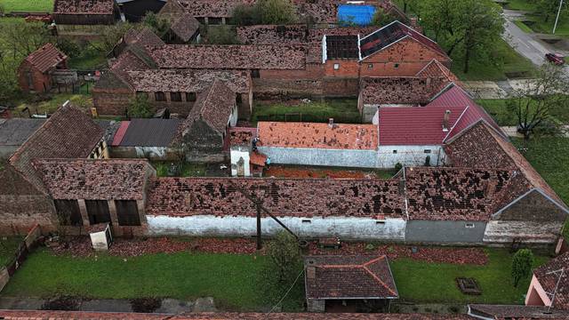 Pogled iz zraka na mjesto Bošnjaci koje je poharalo snažno nevrijeme