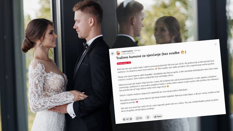 Par iz Hrvatske si online traži kumove za svadbu! Komentari pljušte: 'Sve bez obaveza...'