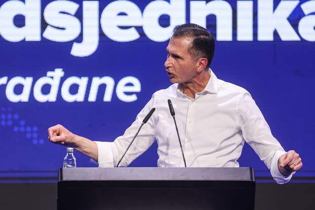 Predizborni skup Dragana Primorca u Zagrebu