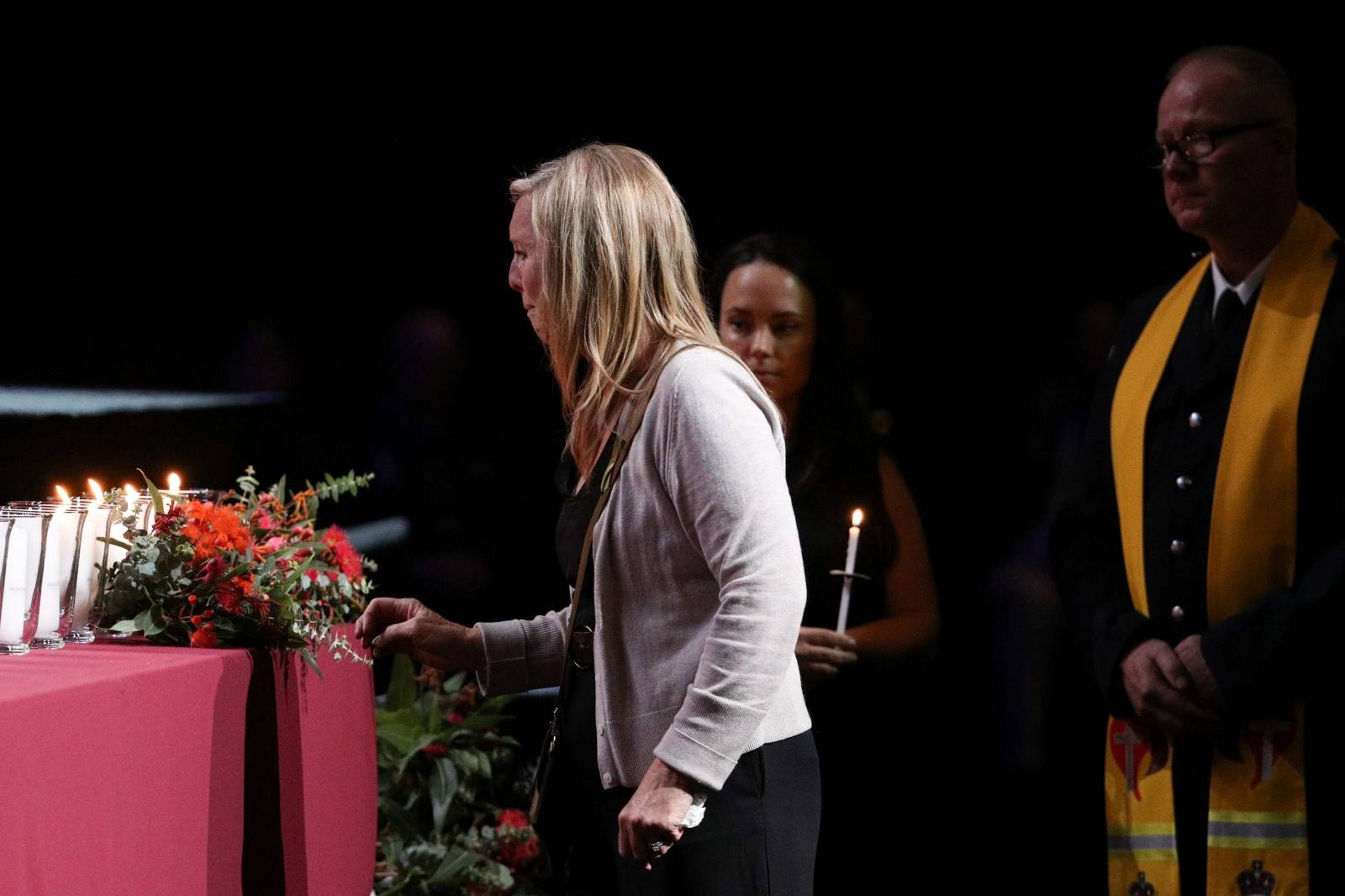 The loved ones of the victims of the Australian bushfires mourn the lives lost during a state memorial in Sydney