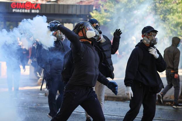 Anti-government protest by students in Tirana