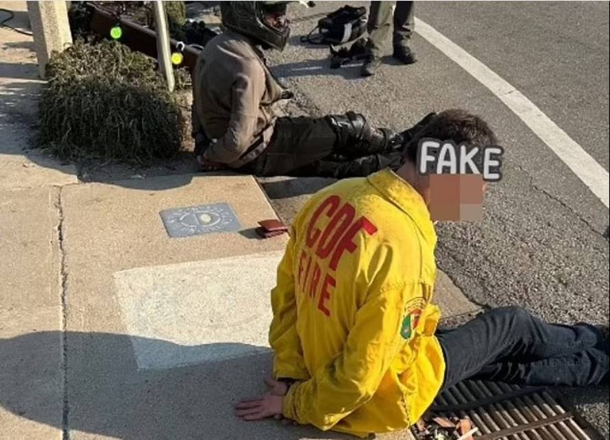 Nevjerojatno. Obukao se u vatrogasca kako bi mogao pljačkati uništene vile u LA-u