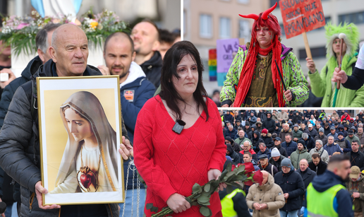 Sto slika s trgova: Muškarci opet klečali i molili za čednost, umjetnica donijela ruže u Splitu