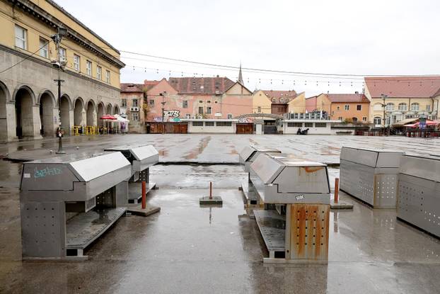 Zagreb: Dolac je jutros pust, prodaja je premještena na Europski trg