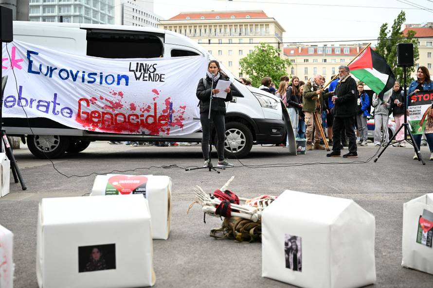 Protest against Israel’s participation at the Eurovision Song Contest