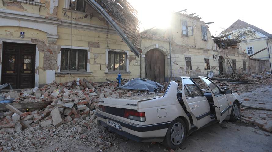 Posljedice razornog potresa u Petrinji i okolici