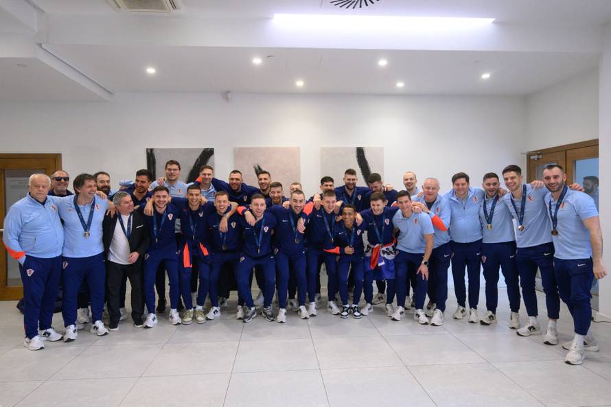 Velika Gorica: Doček hrvatske futsalske reprezentacije koja je osvojila brončanu medalju u Ljubljani