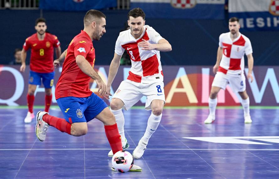 Susret Hrvatske i Španjolske u polufinalu Europskog prvenstva u futsalu