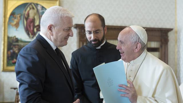 Dec. 14, 2019 :Montenegro's Prime Minister Dusko Markovic during a a private audience at the Vatican