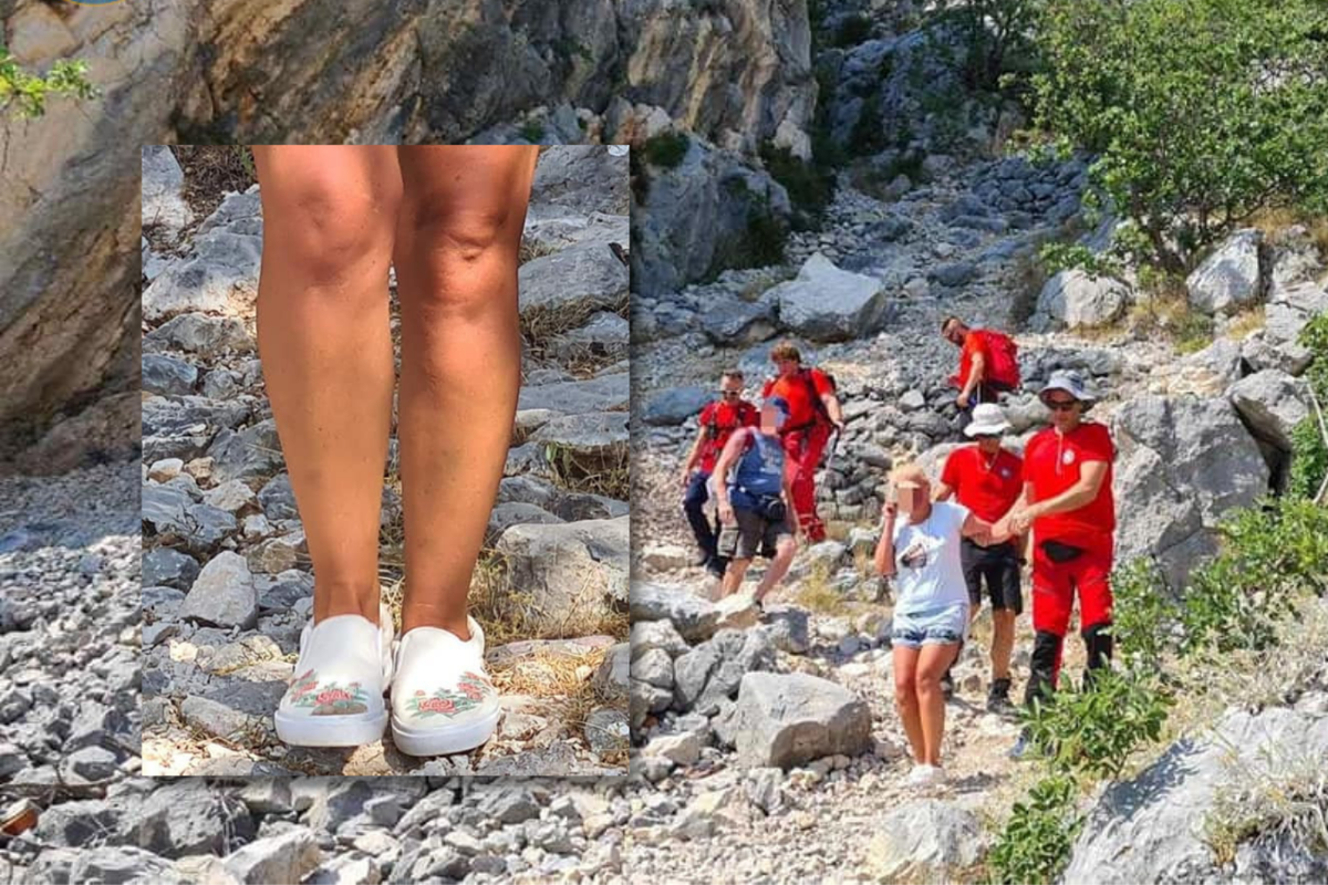 HGSS u akciji spašavanja strane turistkinje: Pogledajte u kakvoj je obući krenula planinariti