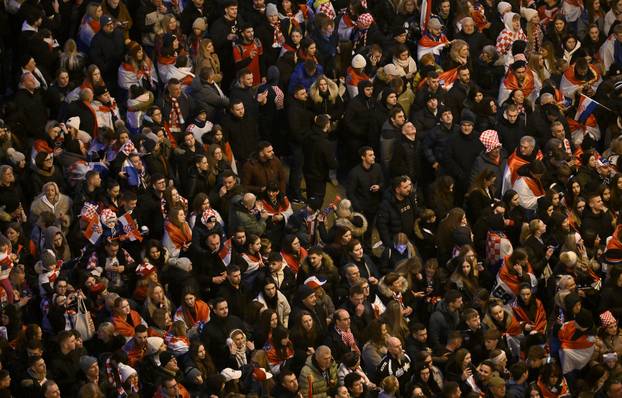 Zagreb: Docek broncanih rukometasa