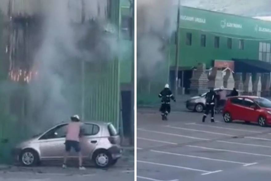 Junak dotrčao do auta koje je bilo tik uz buktinju i odgurao ga na sigurno: 'Bio je to instinkt...'