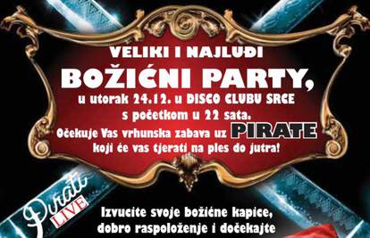 Ne propustite najluđi božićni party u disku Srce u V. Gorici