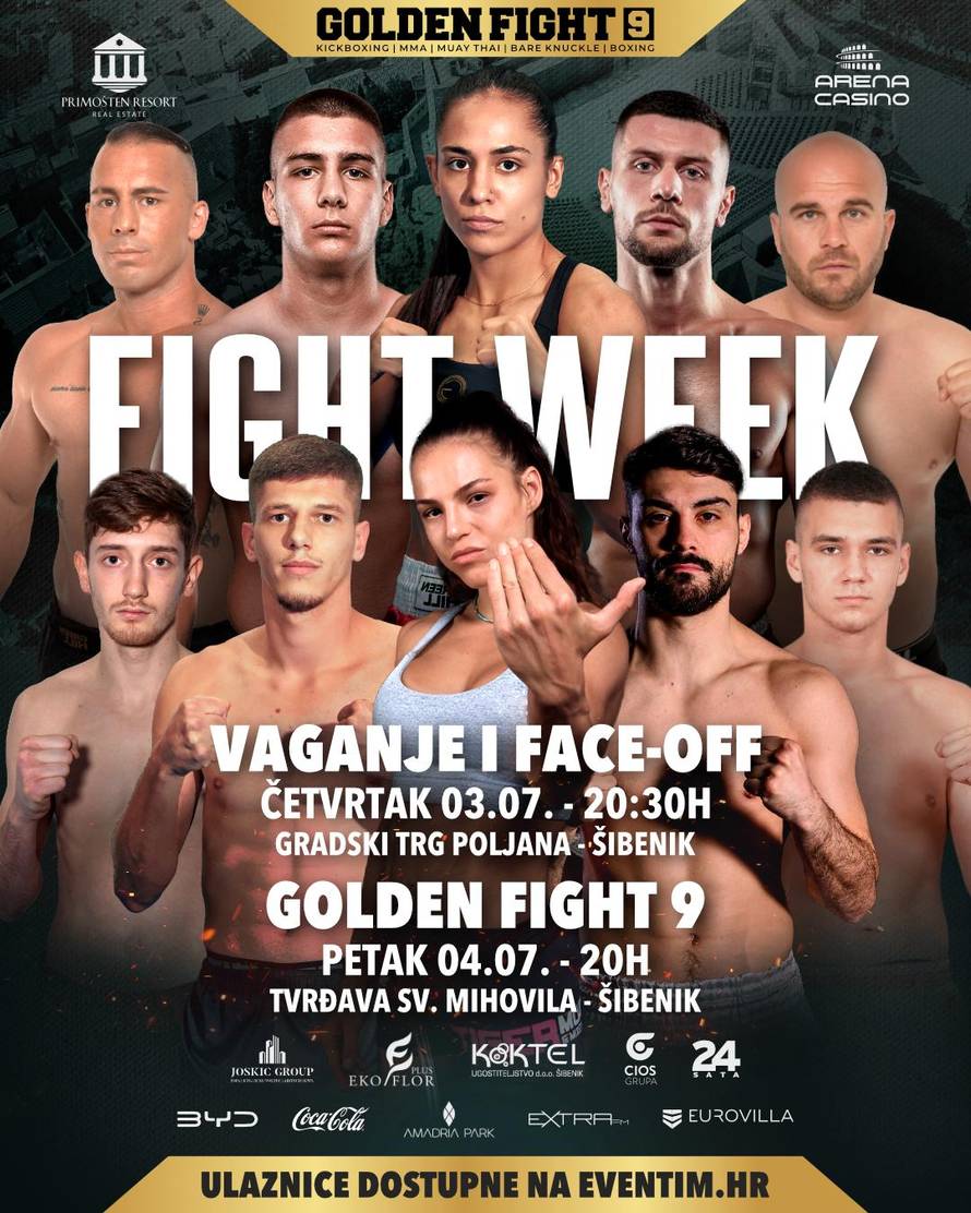 Golden Fight organizira pravi spektakl u Šibeniku! Karmela i Milana borit će se za pojas