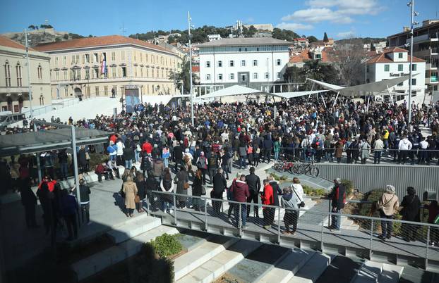 Šibenik: Svečani doček zlatnog izbornika, Ivice Tucka, njegovog pomoćnika Jure Marelje i Perice Bukića