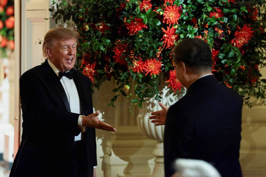 US President Donald Trump hosts state dinner for China's President Xi Jinping at the White House in Washington, D.C.