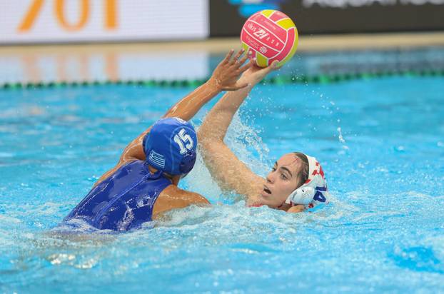 Svjetsko prvenstvo u vodenim sportovima - Singapur 2025. Vaterpolo,, žene, Hrvatska - Grčka