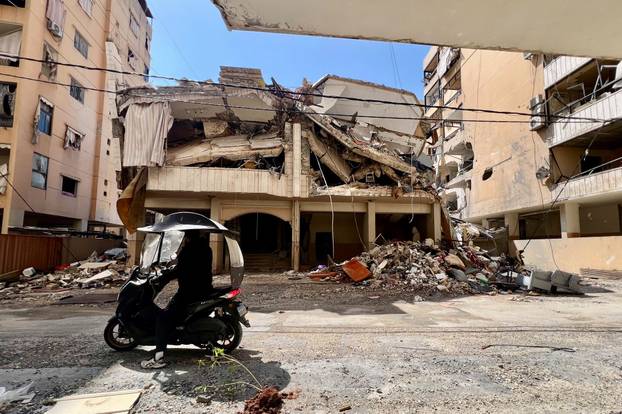 Aftermath of Israeli strikes in Beirut