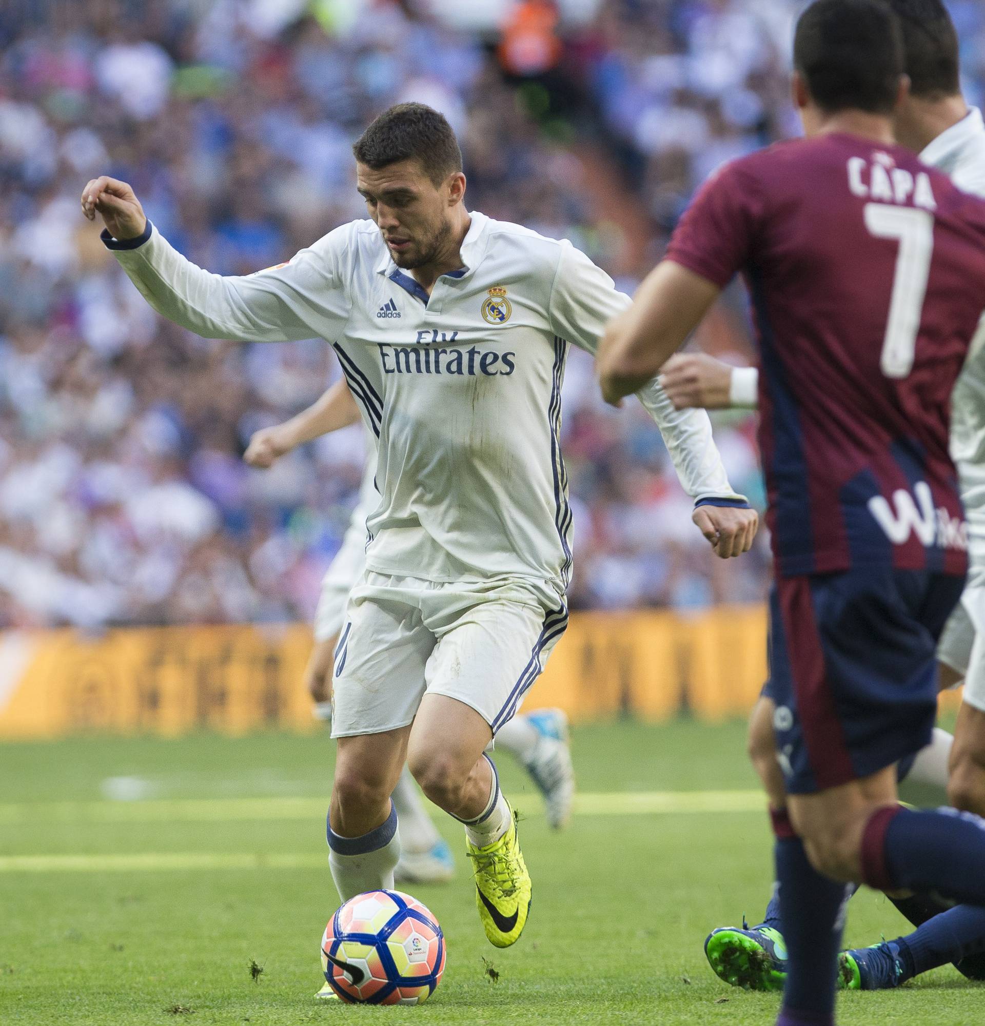 La Liga between Real Madrid and SD Eibar