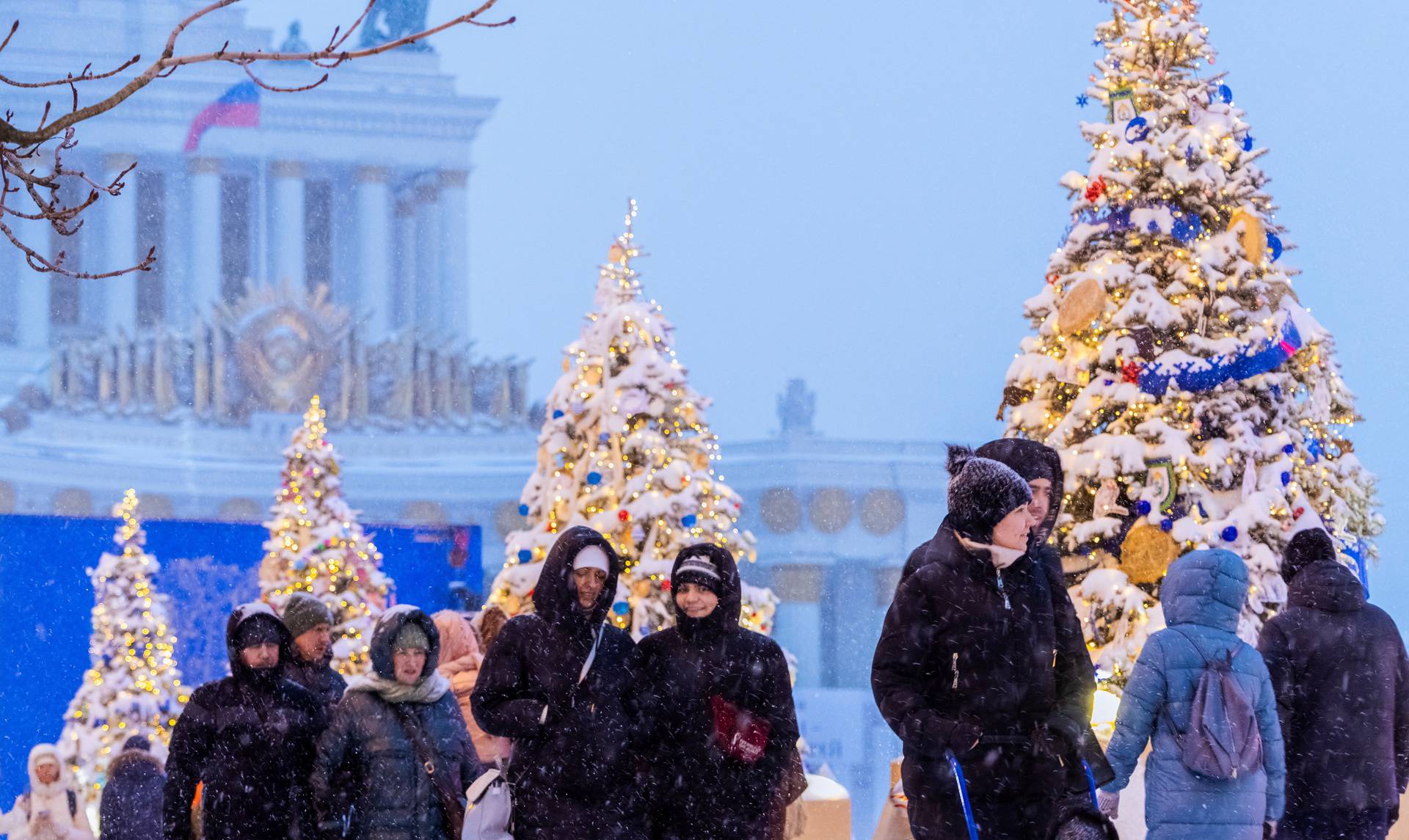 Christmas decorations in Moscow