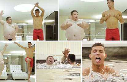Što je ovo?! Ronaldo se brčka u bazenu s gojaznim muškarcem